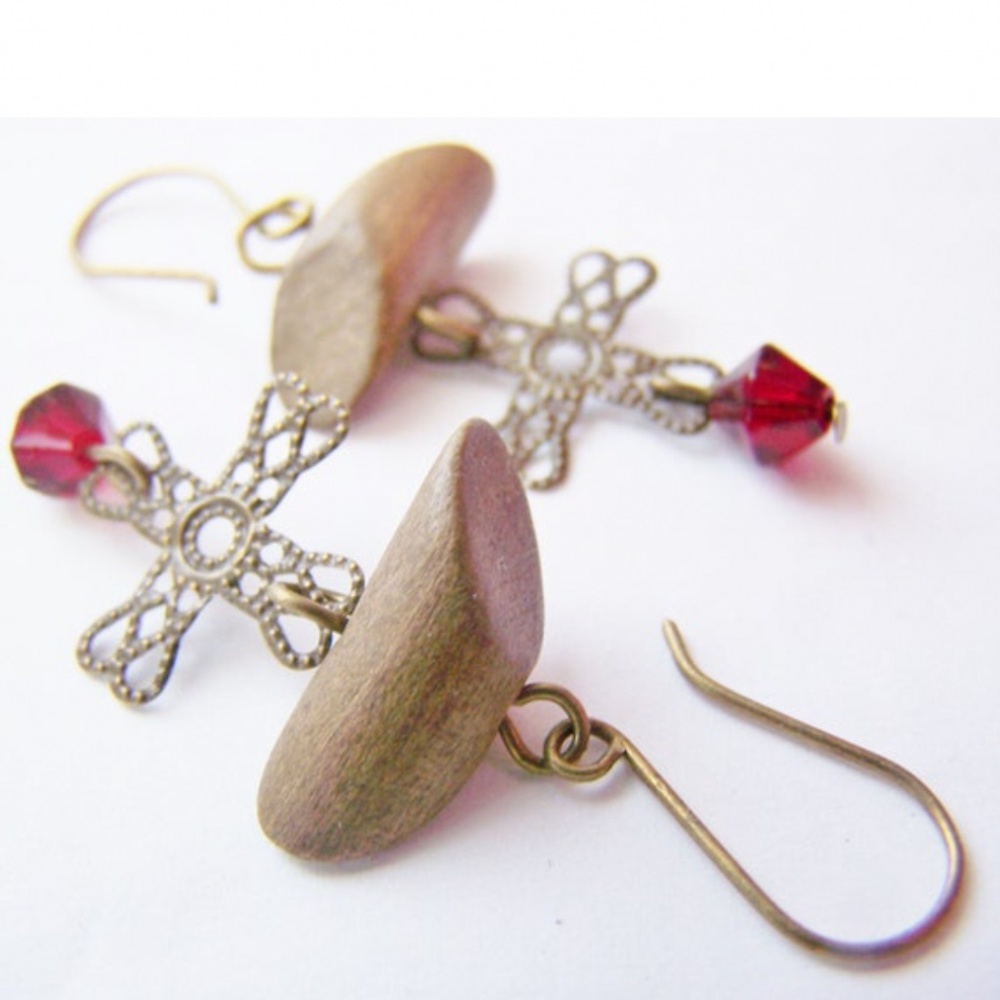 “La Rustica” Earrings - New / gift packaging